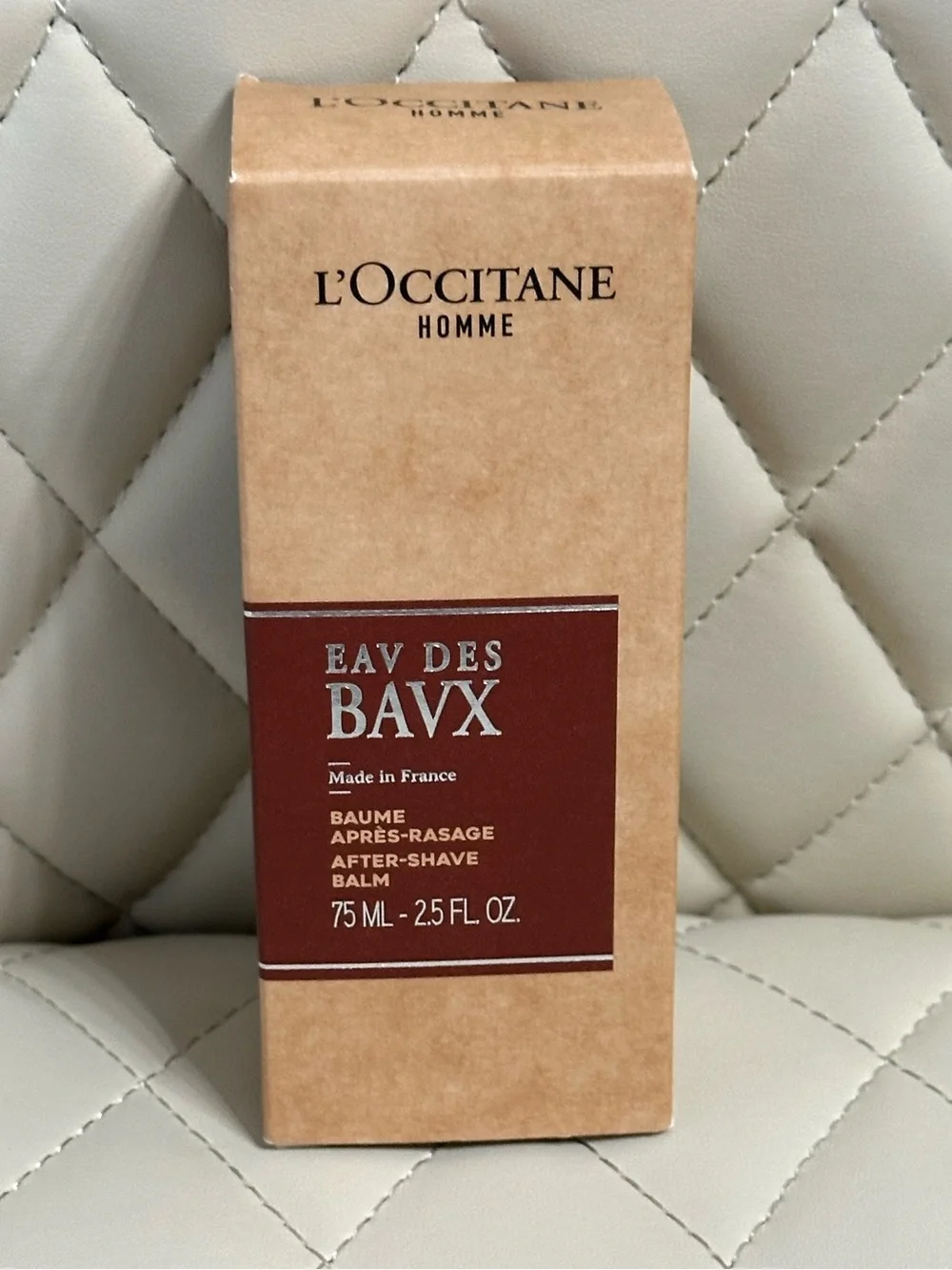 L'Occitane Homme Eau des Baux After-Shave Balm 2.5 oz NEW